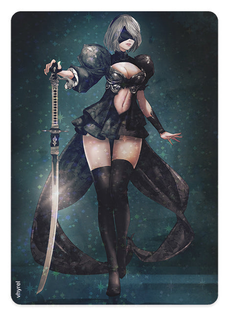 Nier Automata 2b Holographic Collectible Card
