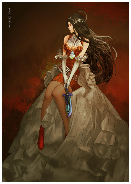 Final Fantasy IX Dagger/Garnet Print OUTLET
