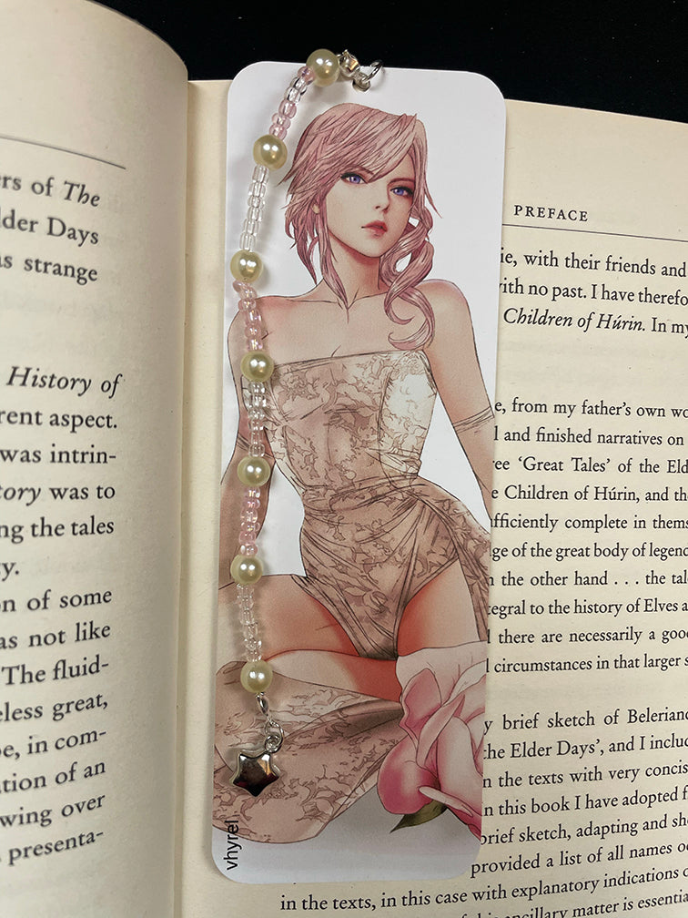 Final Fantasy XIII Lightning Bookmark Beaded