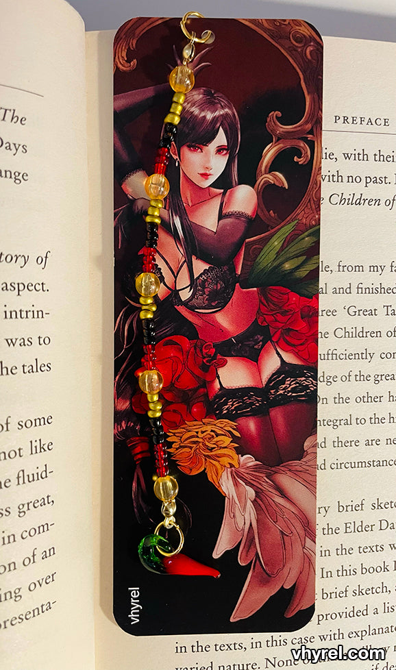 Final Fantasy VII Tifa Bookmark Beaded