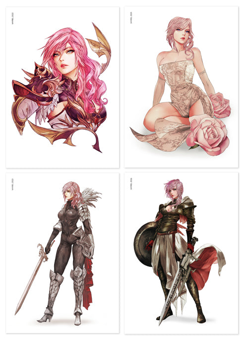 Final Fantasy XIII Lightning Print Set