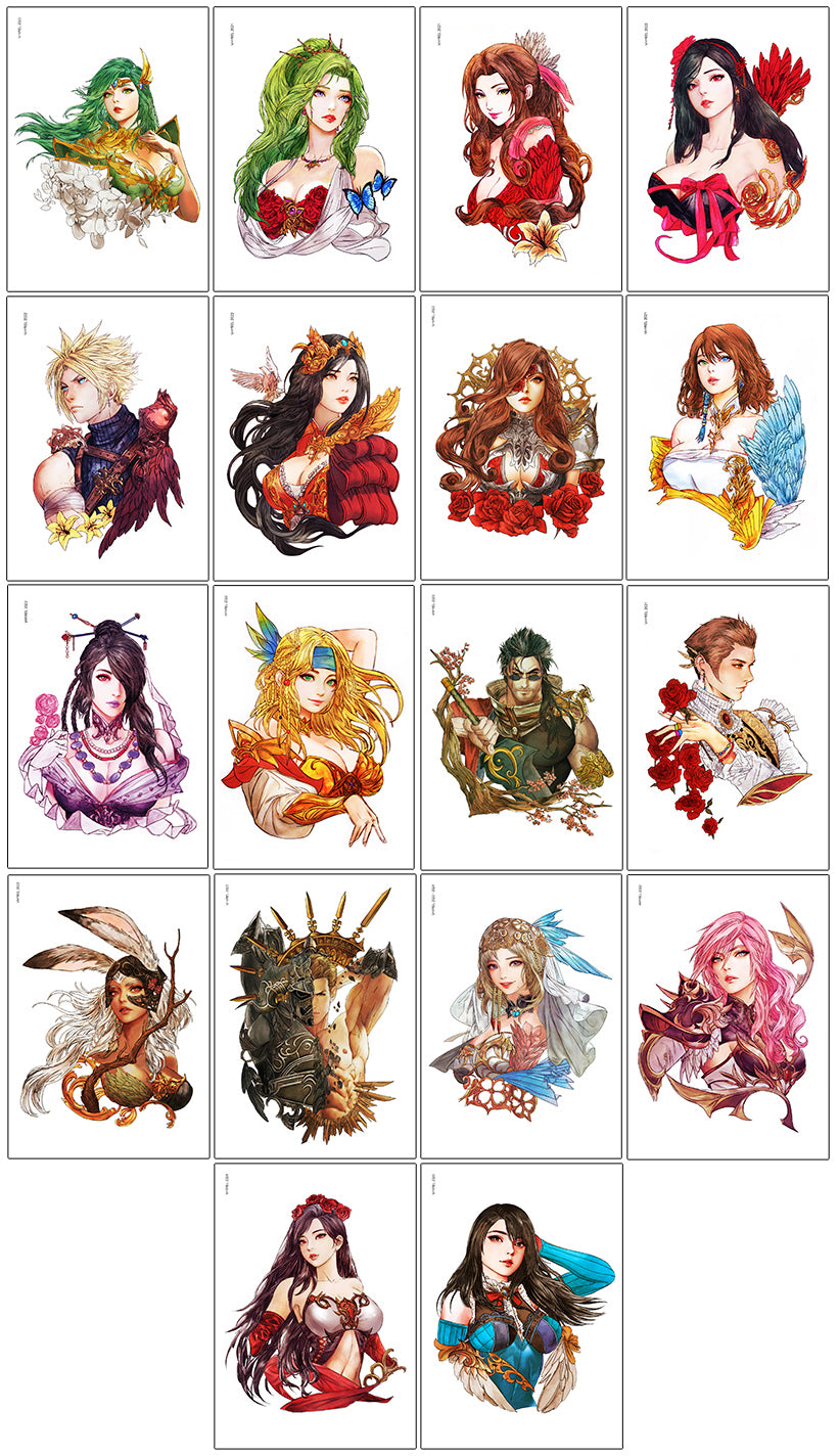 Final Fantasy Watercolor Print Set