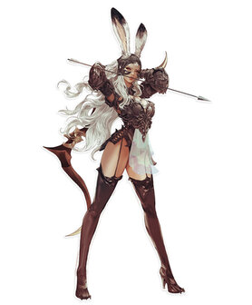 Final Fantasy XII Cover Special Fran Die Cut Sticker