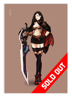 Final Fantasy VII Berserker Tifa Redesign Print