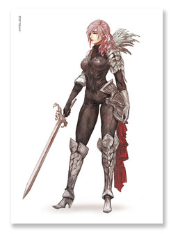 Final Fantasy XIII Lightning Blinded by Lightning Print