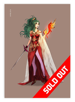 Final Fantasy VI Red Mage Terra Redesign Print