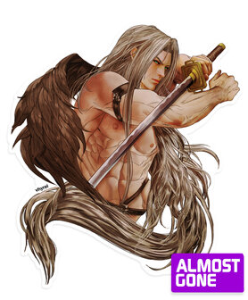 Final Fantasy VII Sephiroth Portrait Die Cut Sticker