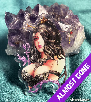 Final Fantasy X Lulu Clear Acrylic Pin