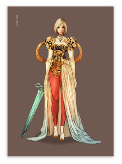 Final Fantasy XII Queen Ashelia B&#039;nargin Dalmasca Redesign Print