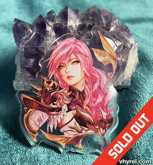 Final Fantasy XIII Lightning Clear Acrylic Pin