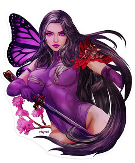 Marvel Psylocke Die Cut Sticker