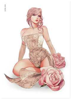 FFXIII Lightning Valentine&#039;s Day Print