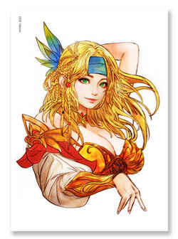 Final Fantasy X Watercolor Rikku Print