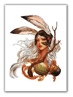 Final Fantasy XII Watercolor Fran Print Canvas