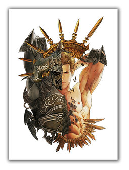 Final Fantasy XII Watercolor Gabranth Print Canvas