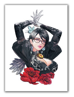 Bayonetta Watercolor Print Canvas