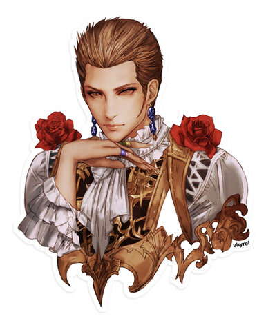 Final Fantasy XII Balthier Portrait Die Cut Sticker