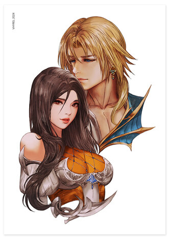 Final Fantasy IX Zidane Dagger Portrait Print