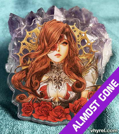 Final Fantasy IX Beatrix Clear Acrylic Pin