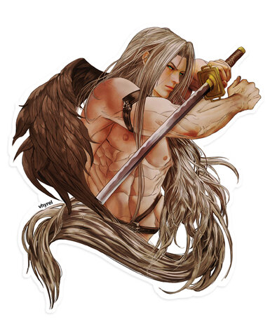 Final Fantasy VII Sephiroth Portrait Die Cut Sticker