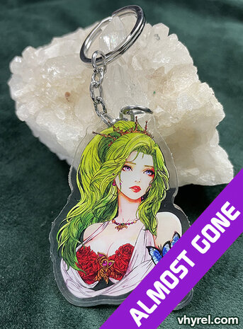 Final Fantasy VI Terra Keychain Double Sided + Double Protection Clear Acrylic