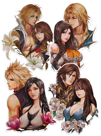 Final Fantasy Couples Sticker Set