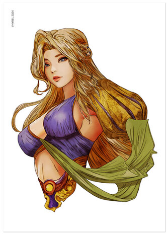 Final Fantasy VI Celes Chere Portrait Print