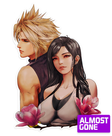 Final Fantasy VII Cloud Tifa Die Cut Sticker