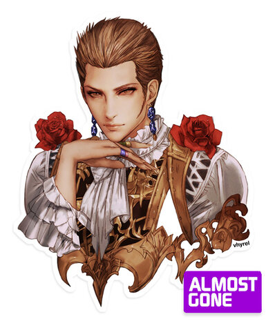 Final Fantasy XII Balthier Portrait Die Cut Sticker