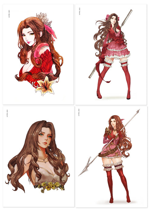 Final Fantasy VII Aerith Print Set