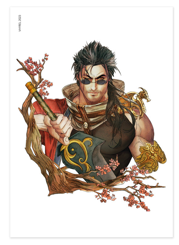 Final Fantasy X Auron Print OUTLET