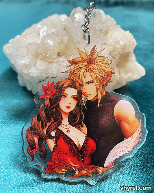 Final Fantasy VII Cloud/Aerith Double Sided Acrylic