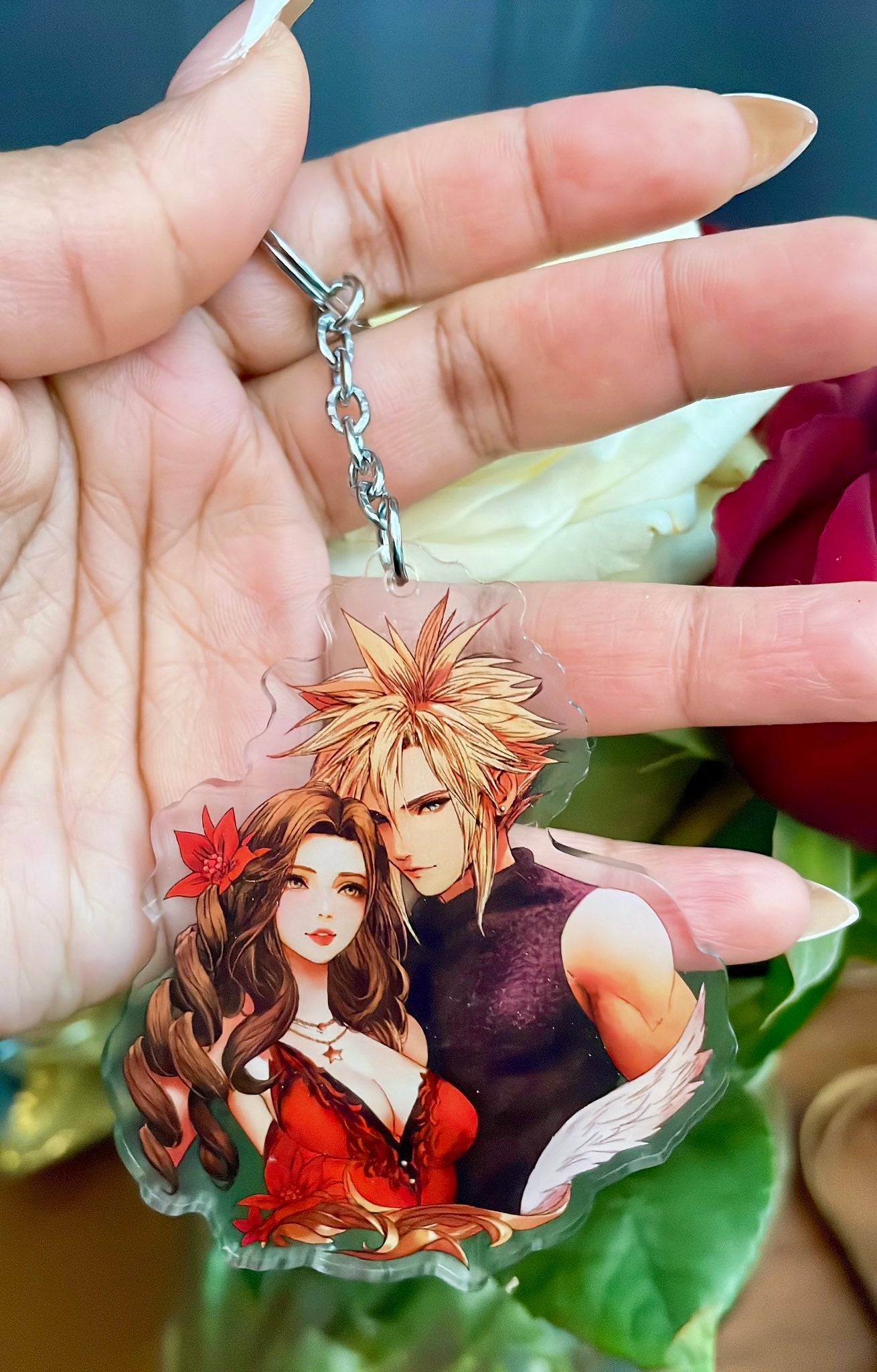 Final Fantasy VII Cloud/Aerith Double Sided Acrylic