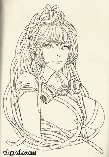 Arknights Gavial Original Art