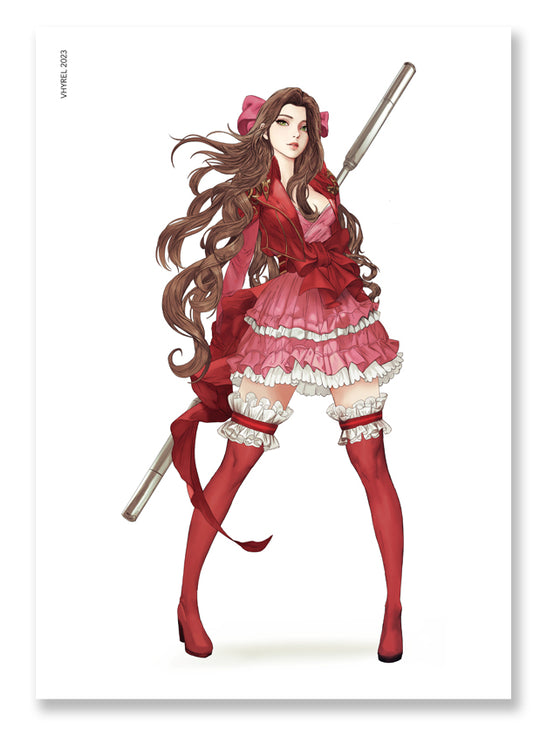Final Fantasy VII Special Aerith Print OUTLET *Damaged