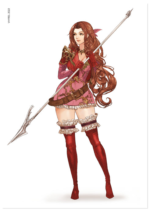 Final Fantasy VII Flowergirl Aerith Print