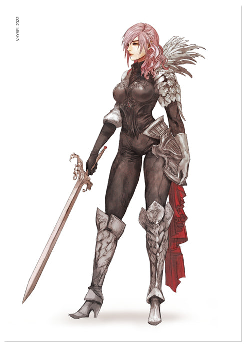 Final Fantasy XIII Warrior Lightning Print