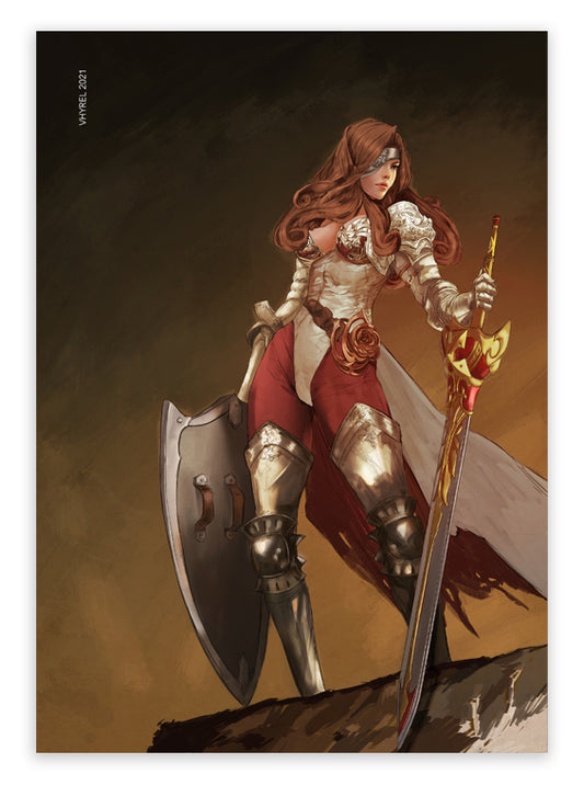 Final Fantasy IX Beatrix Print OUTLET