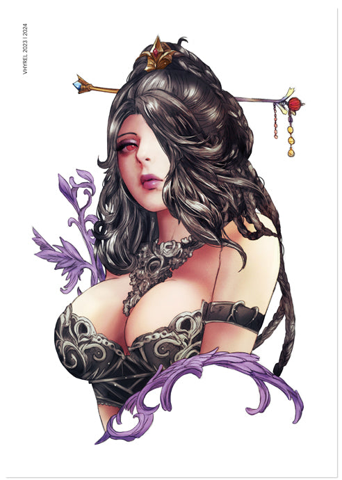 Final Fantasy X Lulu Portrait Print