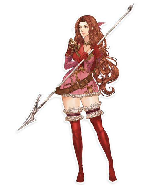 Final Fantasy VII Flowergirl Aerith Die Cut Sticker