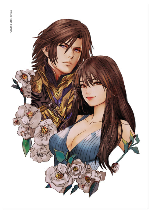Final Fantasy VIII Squall/Rinoa Portrait Print