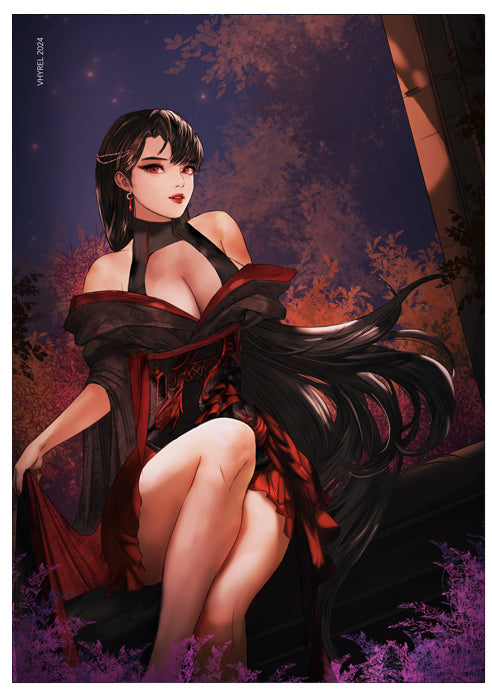 Final Fantasy VII Kimono Tifa Print OUTLET
