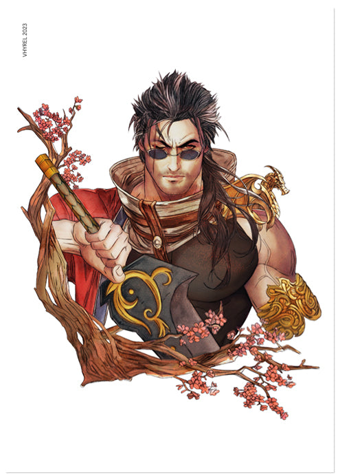 Final Fantasy X Watercolor Auron Print