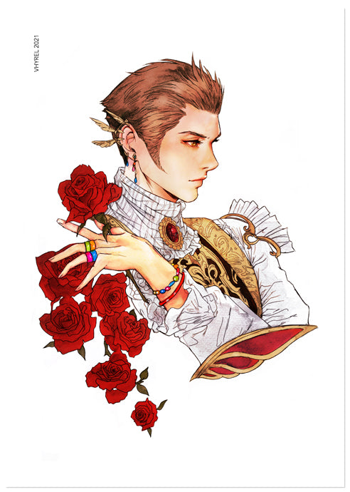 Final Fantasy XII Watercolor Balthier Print