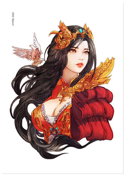 Final Fantasy IX Watercolor Garnet Print