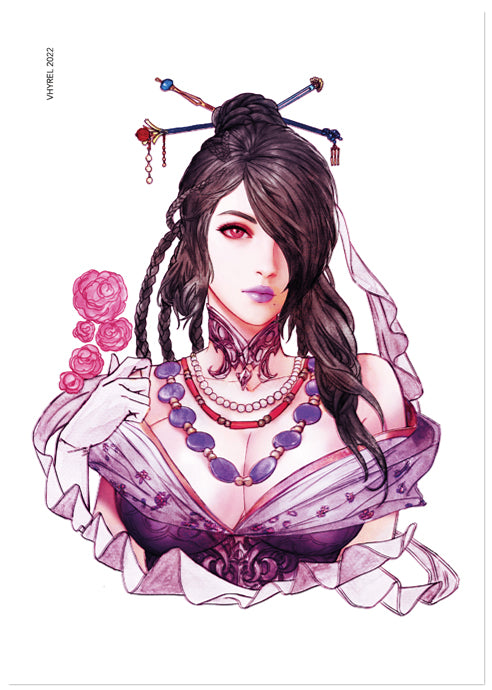 Final Fantasy X Watercolor Lulu Print