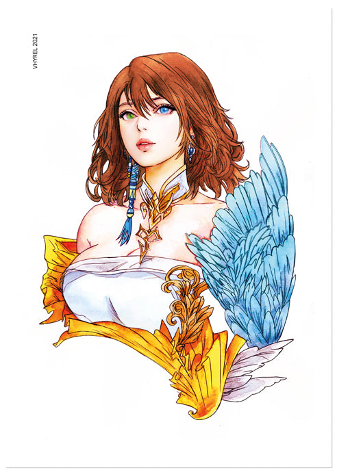 Final Fantasy X Watercolor Yuna Print