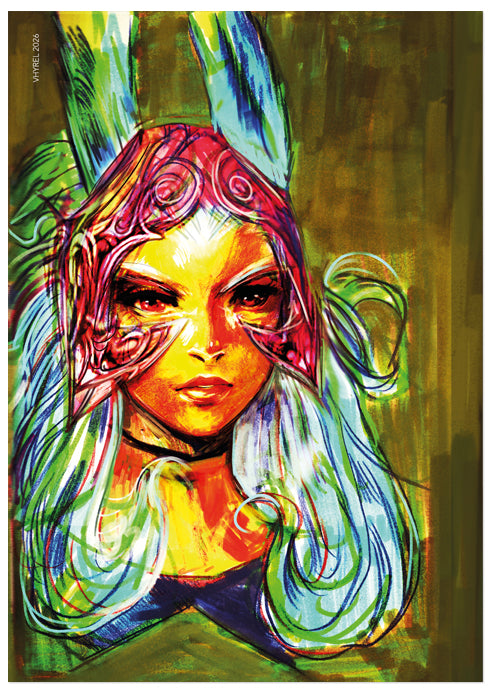 Final Fantasy X Colorful Fran Print OUTLET