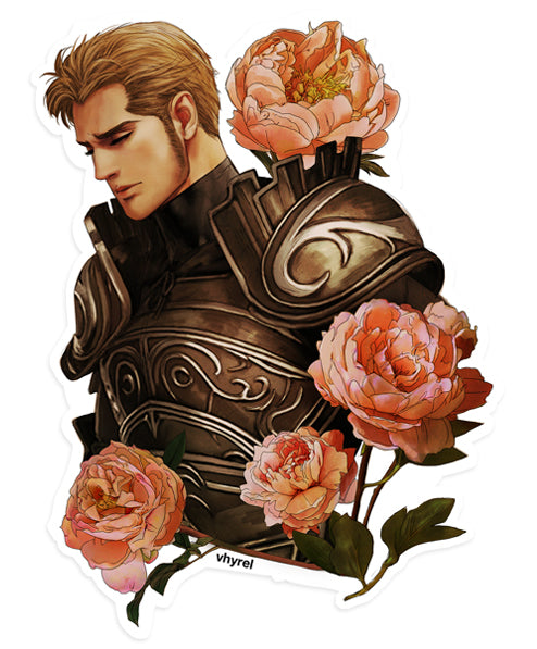 Final Fantasy XII Gabranth Portrait Die Cut Sticker