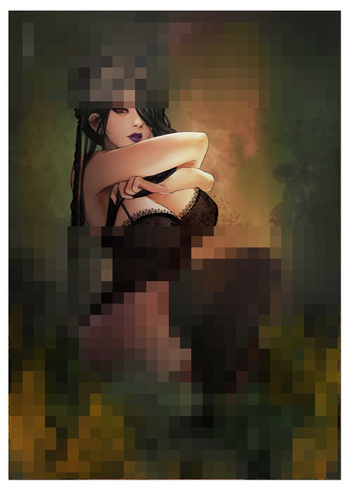 Final Fantasy X Lulu Print OUTLET
